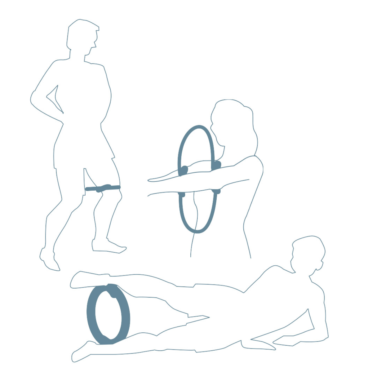 Umbro Pilates Yoga Ring, Blauw