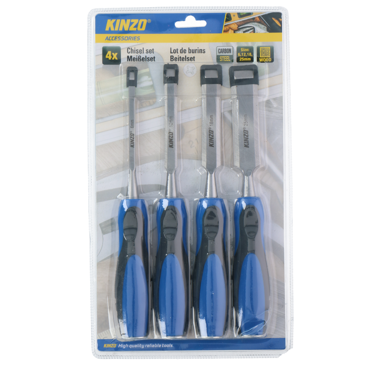Kinzo Beitelset 4 Stuks - maximondo