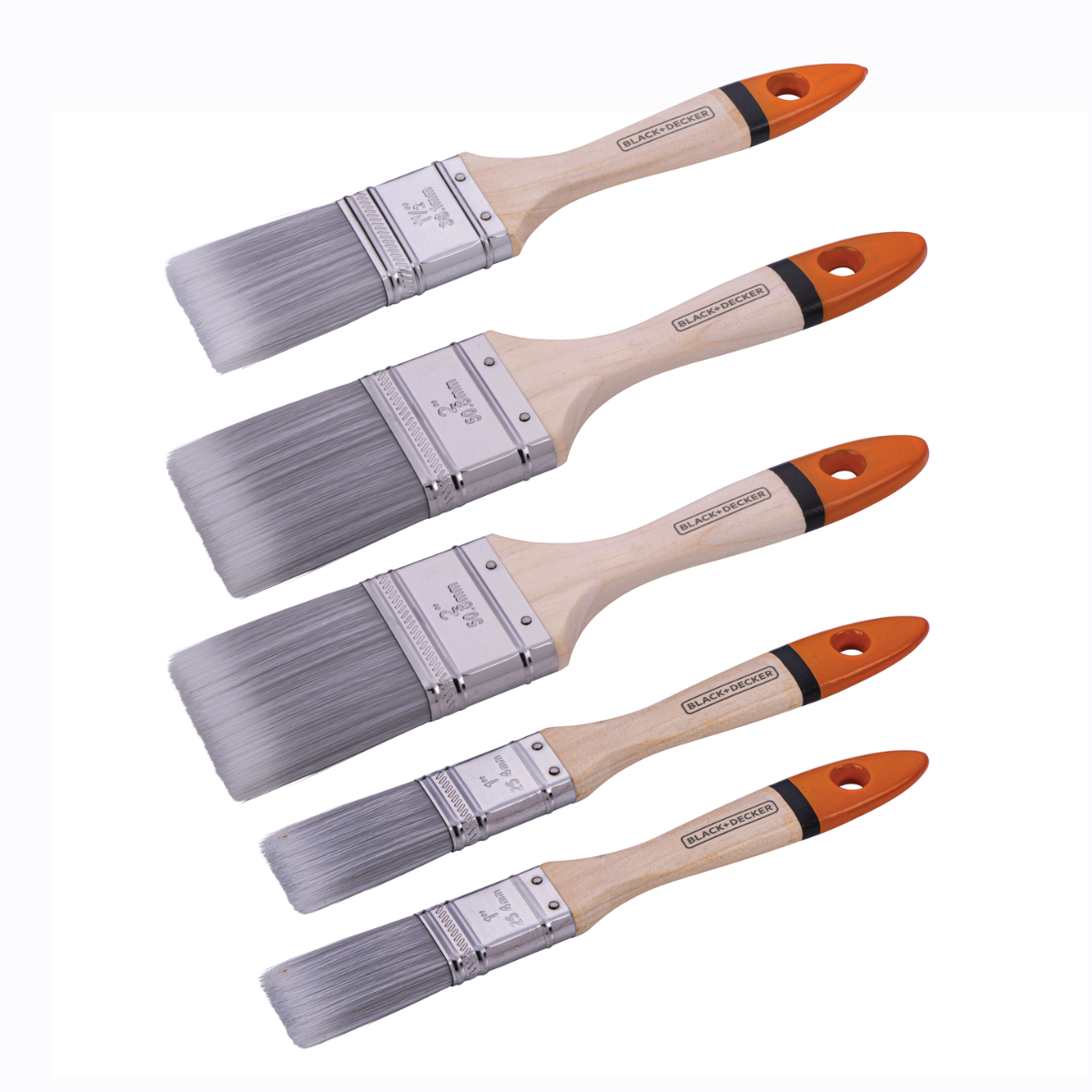 BLACK+DECKER Verfkwastenset - 5-delige Set - maximondo