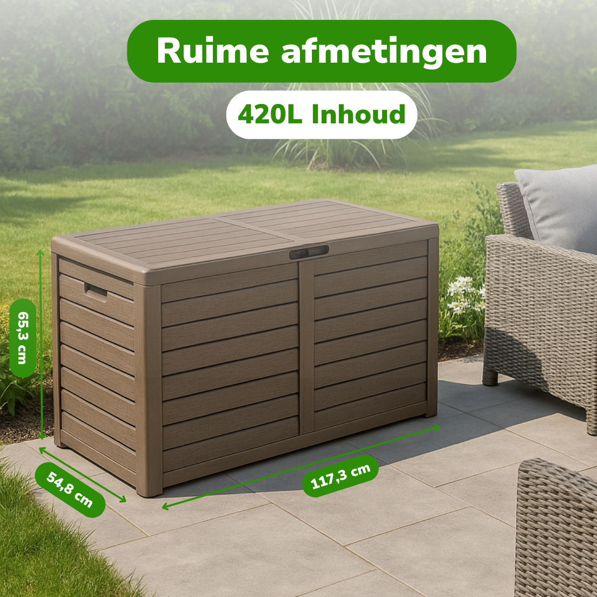 Tuinkussenbox 420L - maximondo