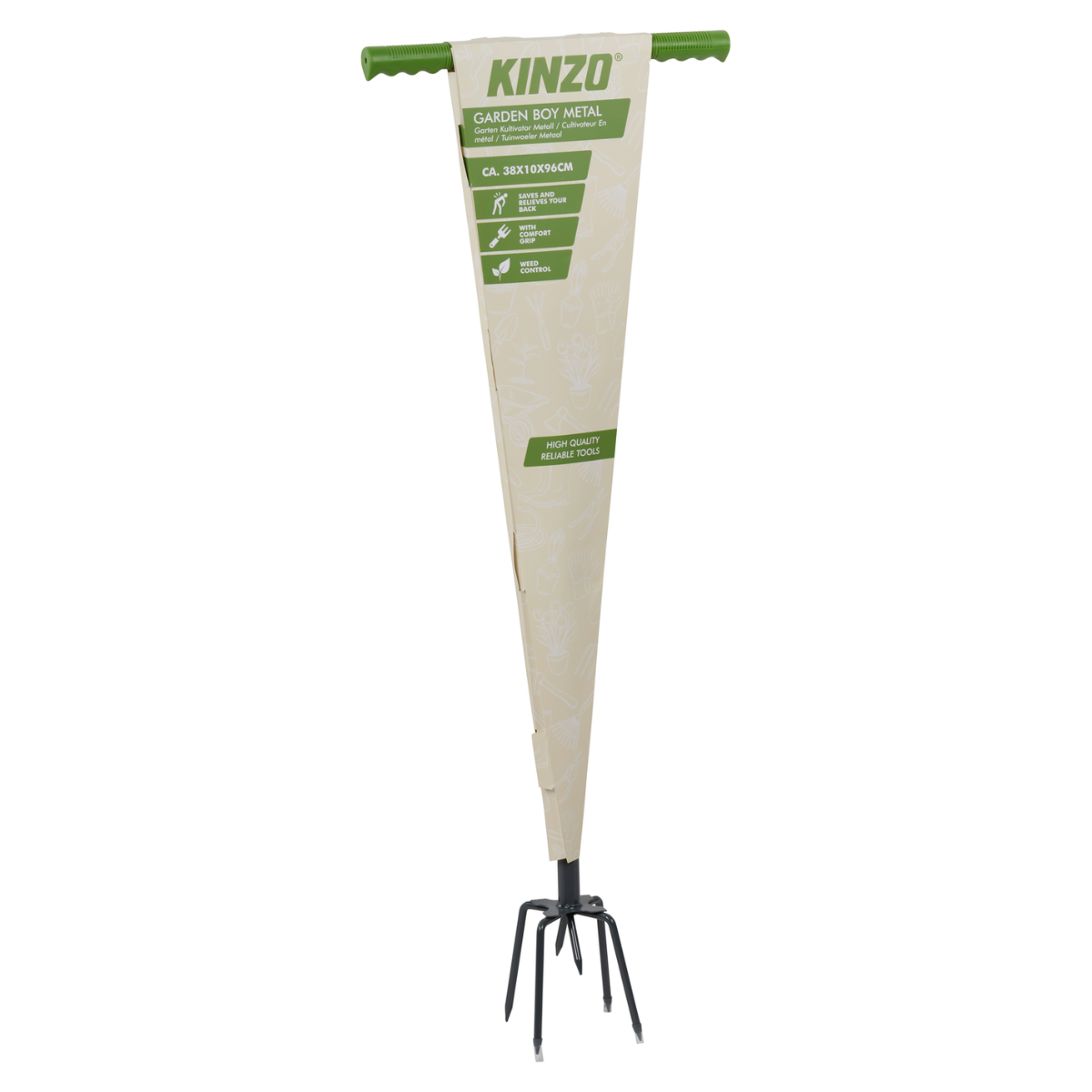 Kinzo Woelvork 96cm - Zilver - maximondo