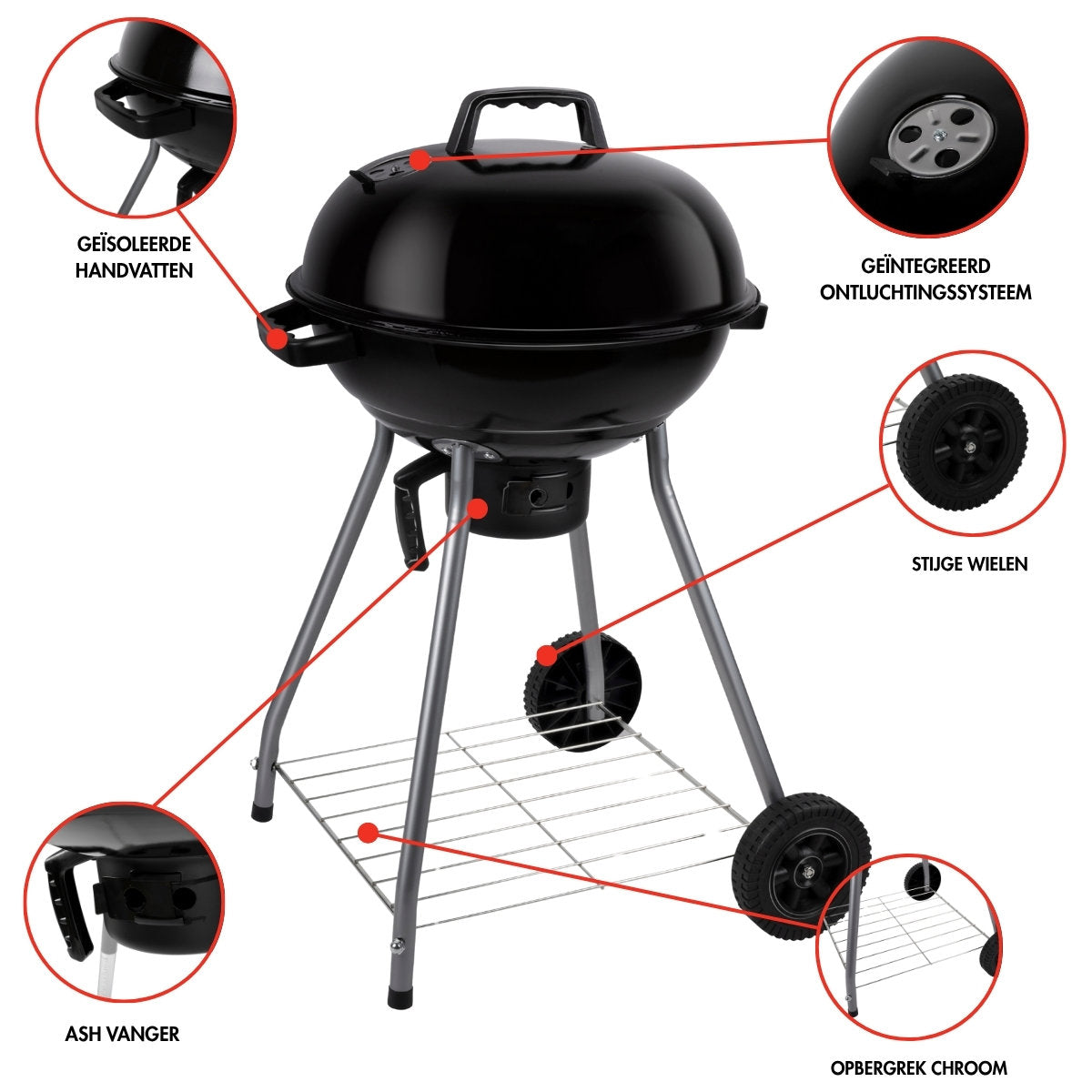 alpina Houtskool Barbecue - Kogelbbq Ø45cm - maximondo