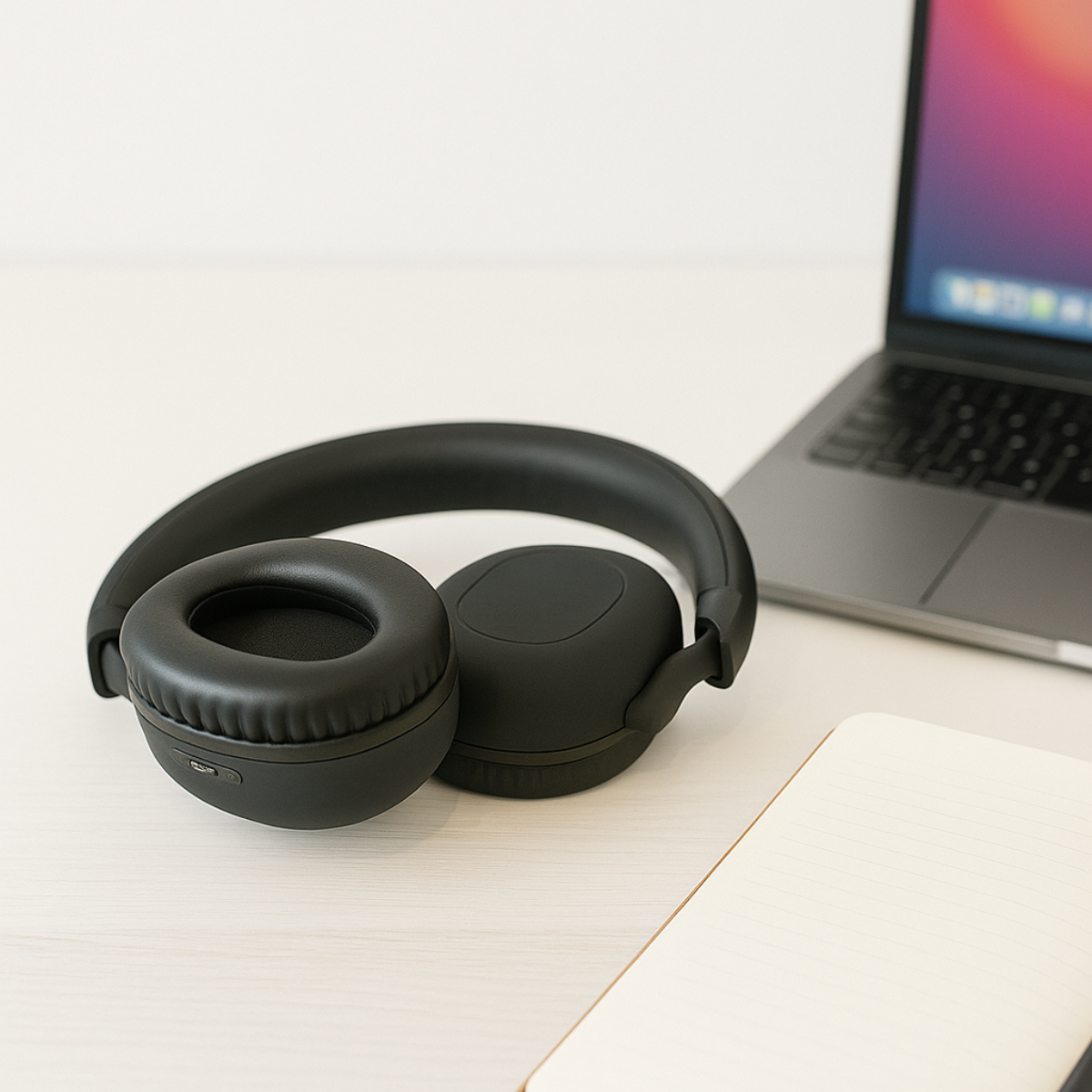 Grundig Bluetooth Hoofdtelefoon met ANC – Zwart - maximondo