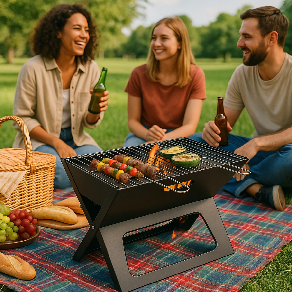 alpina Tafel BBQ Houtskool Draagbaar - maximondo