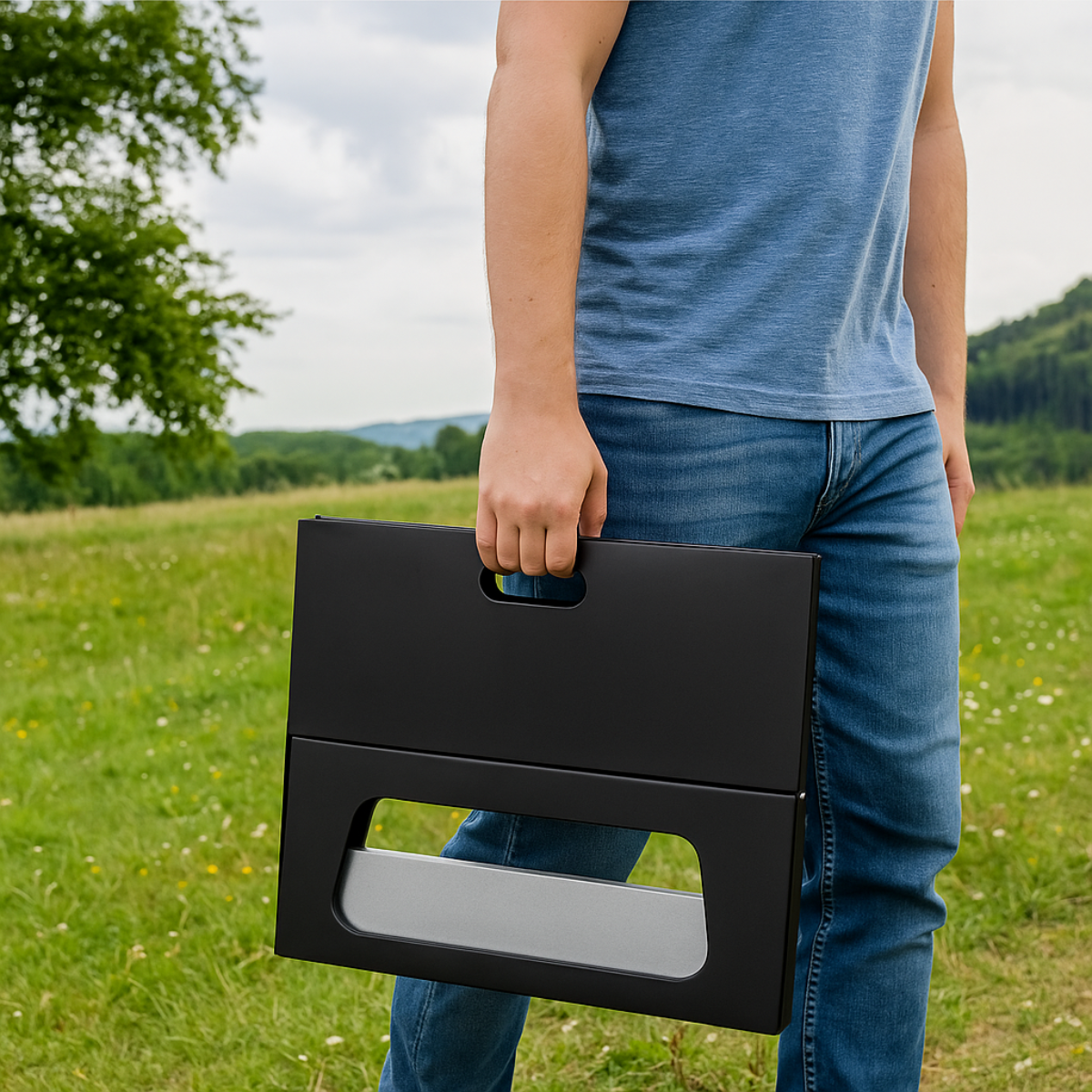 alpina Tafel BBQ Houtskool Draagbaar - maximondo