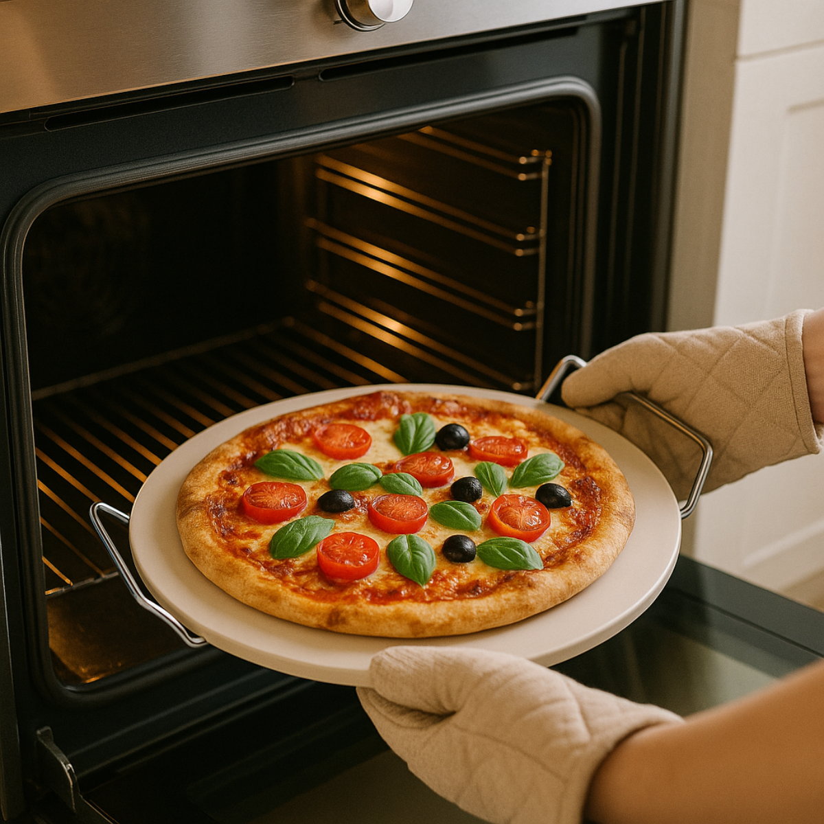 alpina Pizzasteen – Ø33 cm voor BBQ en Oven - maximondo