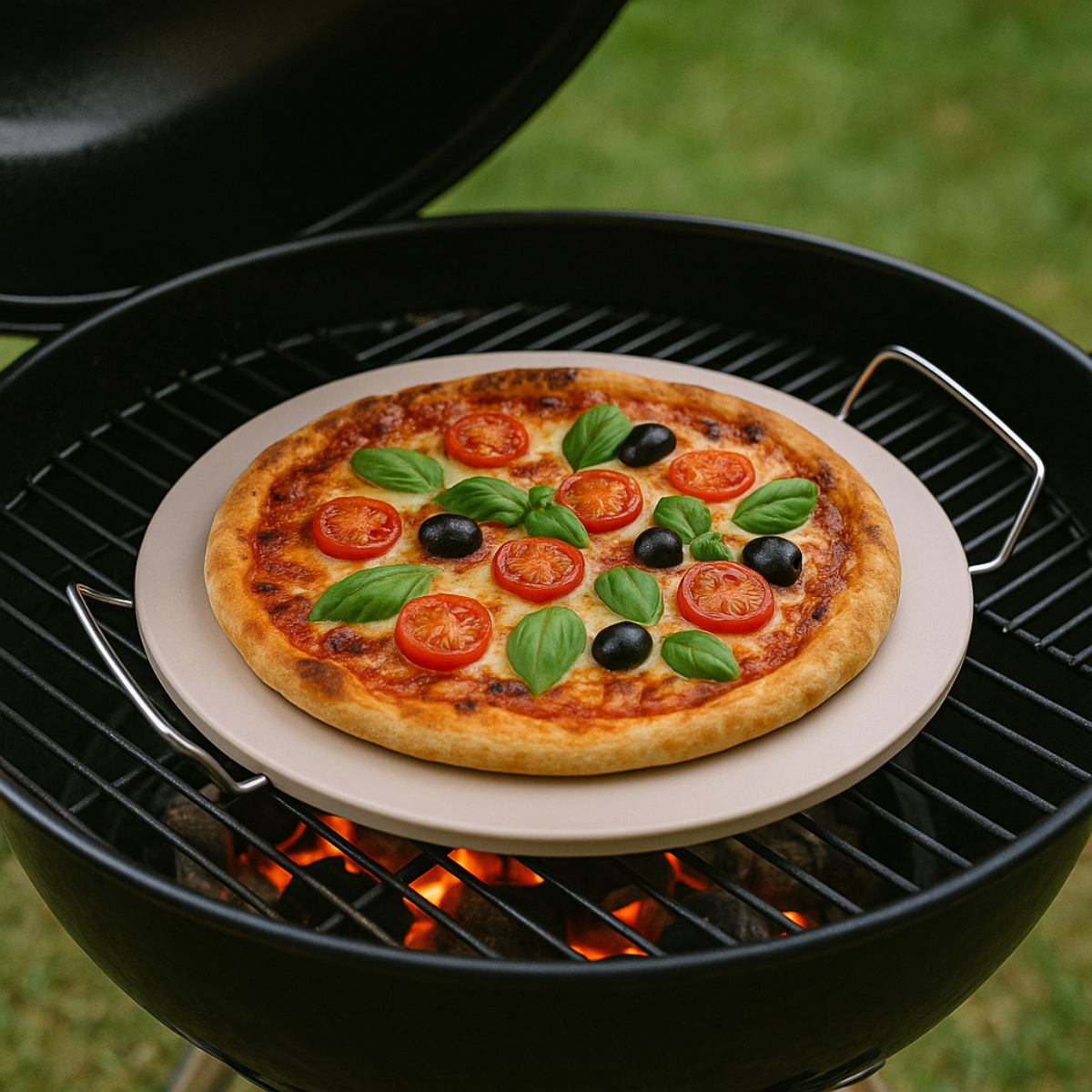 alpina Pizzasteen – Ø33 cm voor BBQ en Oven - maximondo