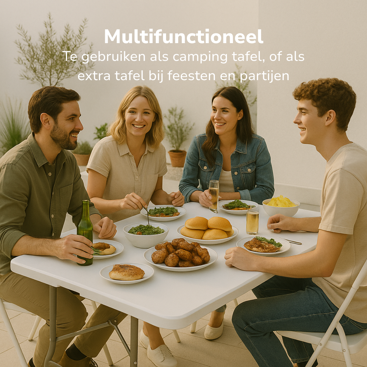 Opvouwbare Tafel Inklapbare Tafel 180x74x74 cm