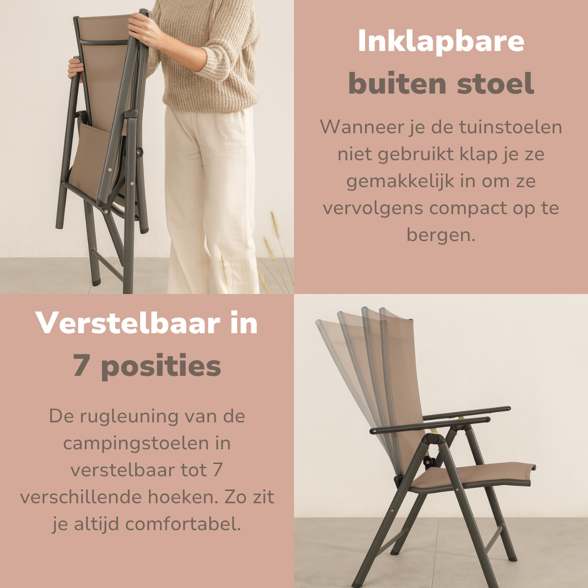 Lifetime Garden Tuinstoelen Santiago Set 2 Stuks - Tuinstoel - maximondo