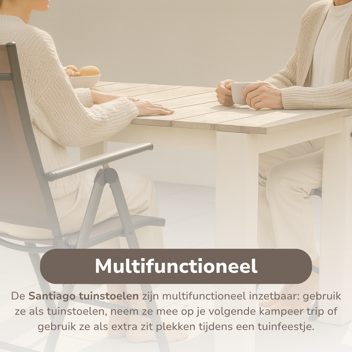 Lifetime Garden Tuinstoelen Santiago Set 2 Stuks - Tuinstoel - maximondo