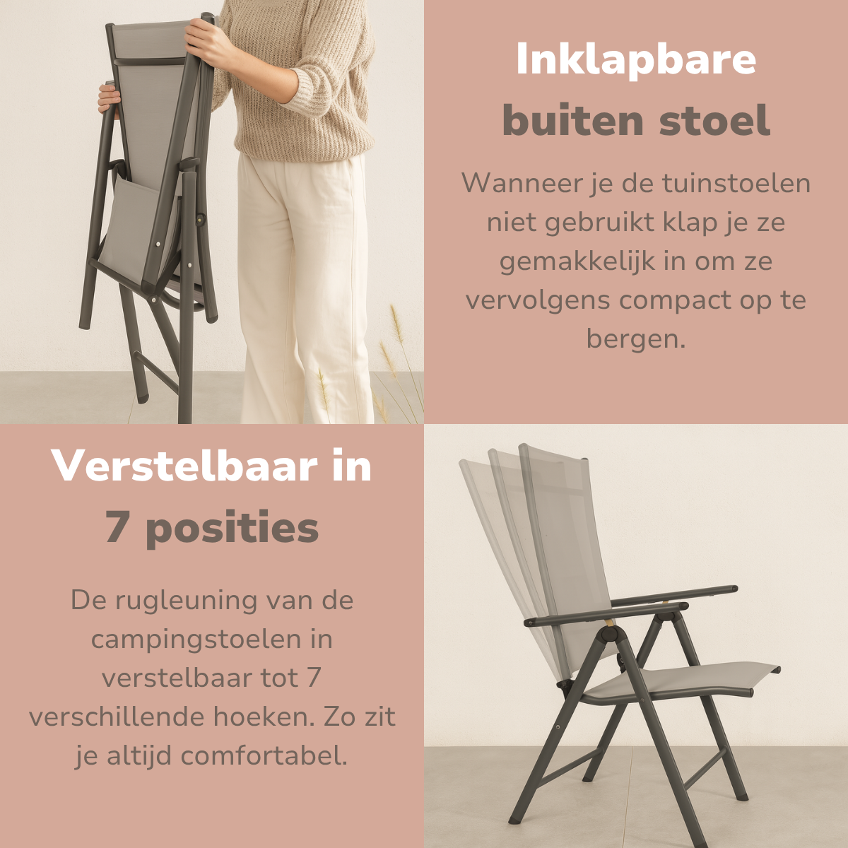 Lifetime Garden Tuinstoelen Santiago Set 2 Stuks - Tuinstoel - maximondo