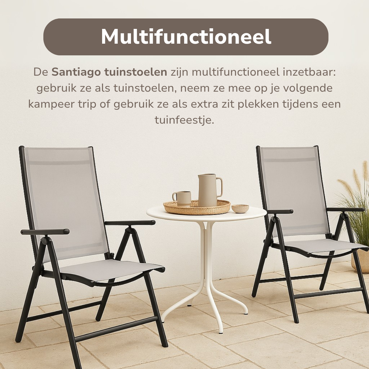 Lifetime Garden Tuinstoelen Santiago Set 2 Stuks - Tuinstoel - maximondo
