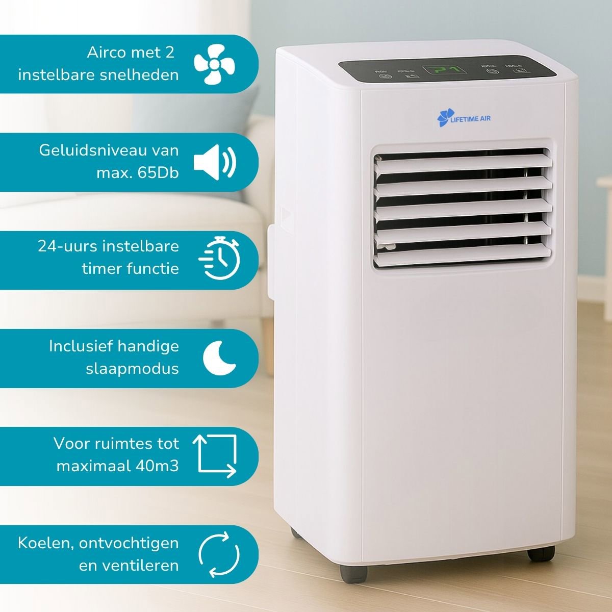 Lifetime Air Mobiele Airco - maximondo