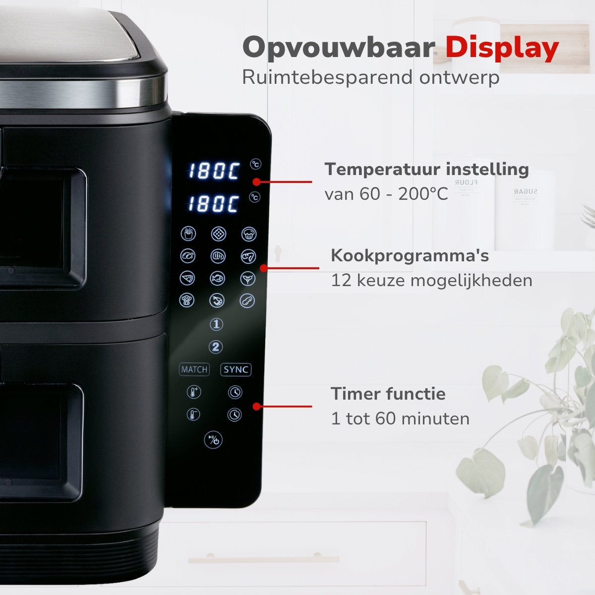 alpina Airfryer XXXL - Heteluchtfriteuse 11L - 8 Personen - maximondo