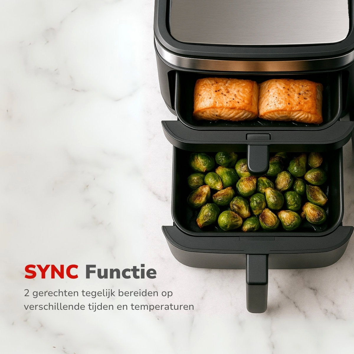 alpina Airfryer XXXL - Heteluchtfriteuse 11L - 8 Personen - maximondo