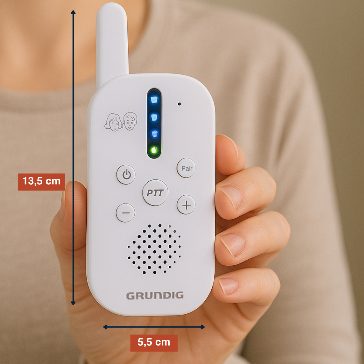 Grundig DECT Audio Babyfoon 2.4Ghz - maximondo