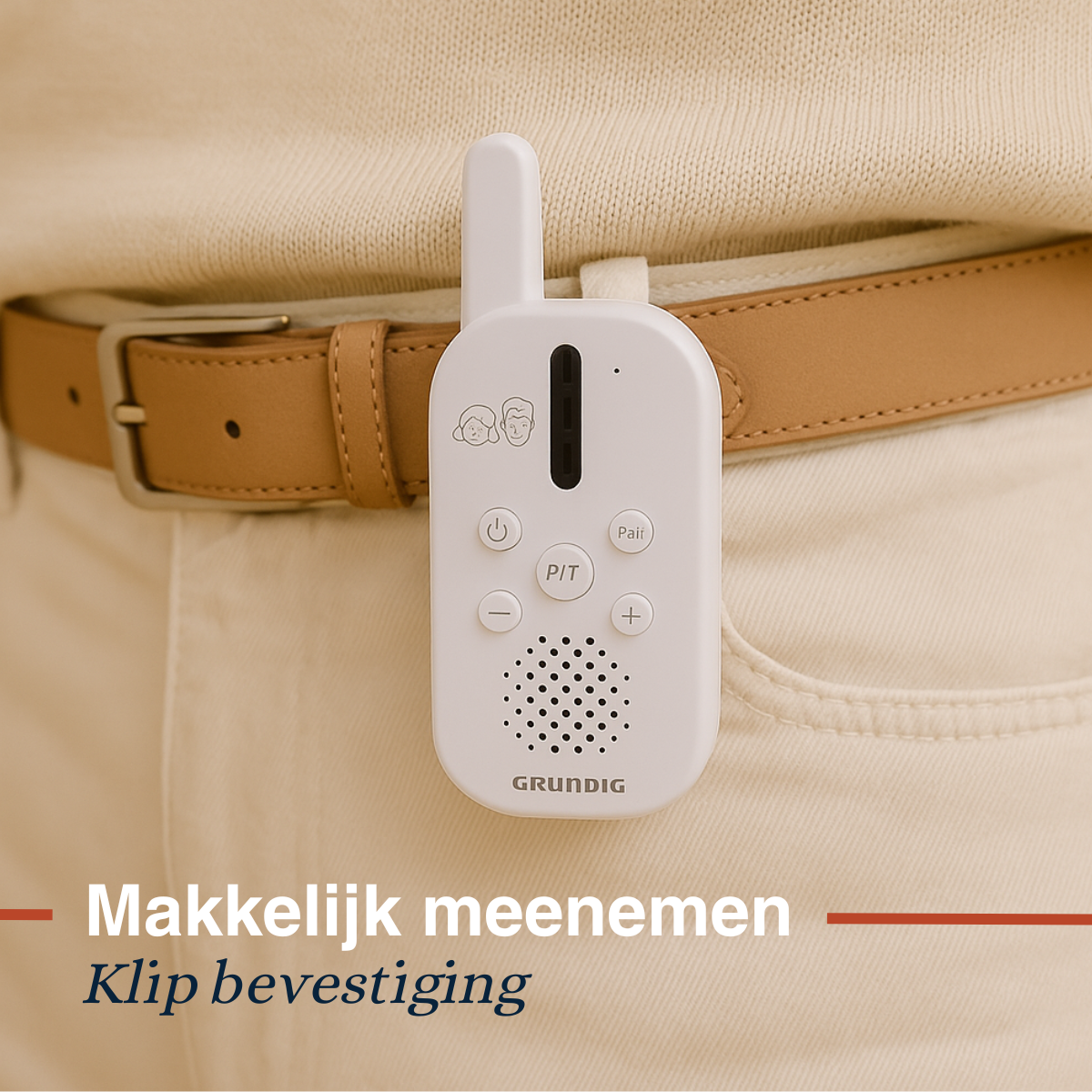 Grundig DECT Audio Babyfoon - Baby Monitor met 150M bereik