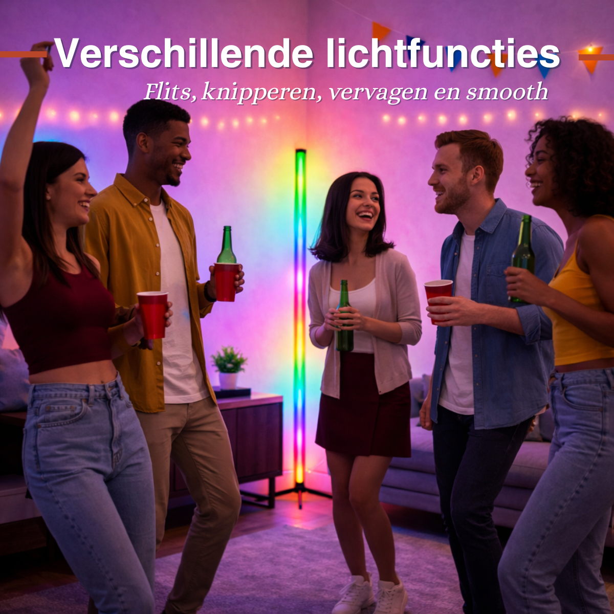 Grundig LED en RGB Vloerlamp 120cm - maximondo