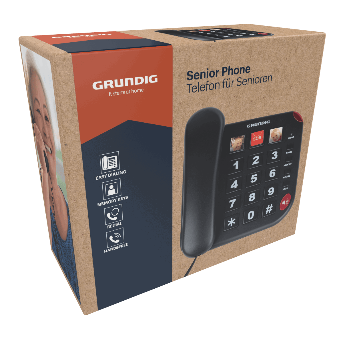 Grundig Senioren Telefoon met Grote Toetsen - maximondo