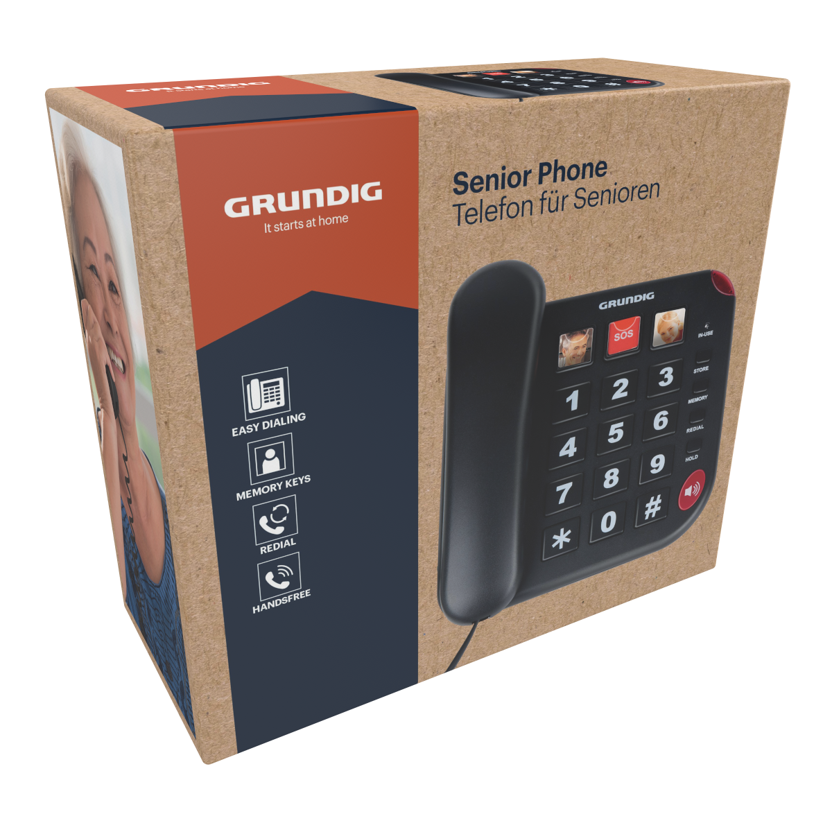 Grundig Senioren Telefoon met Grote Toetsen - maximondo