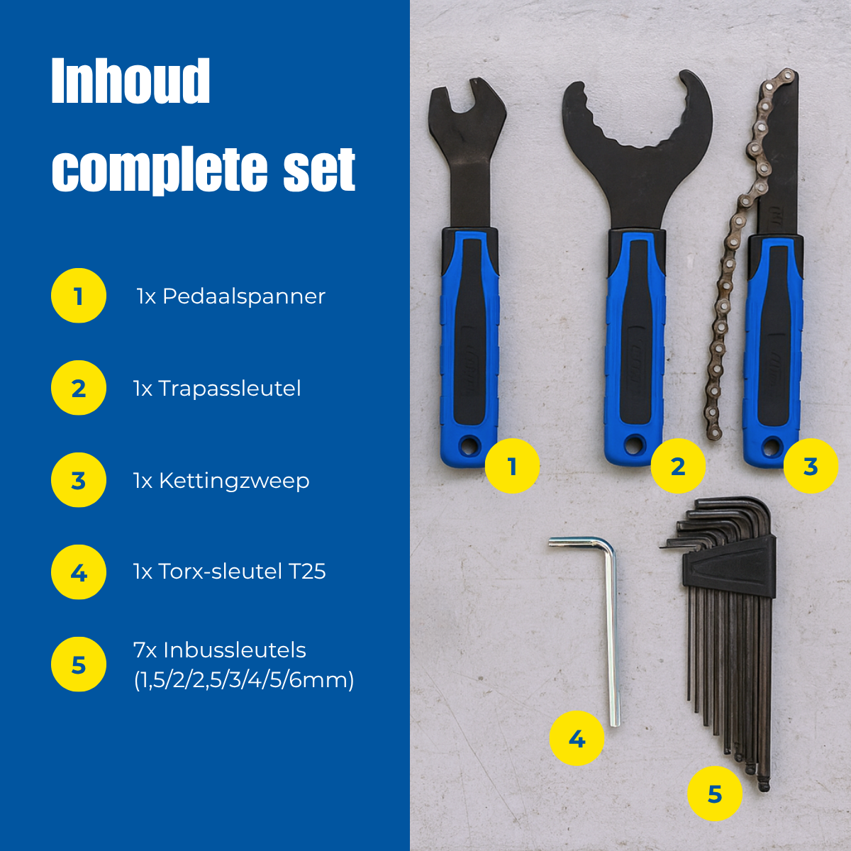 Kinzo Fiets Reparatieset 21-Delig - maximondo