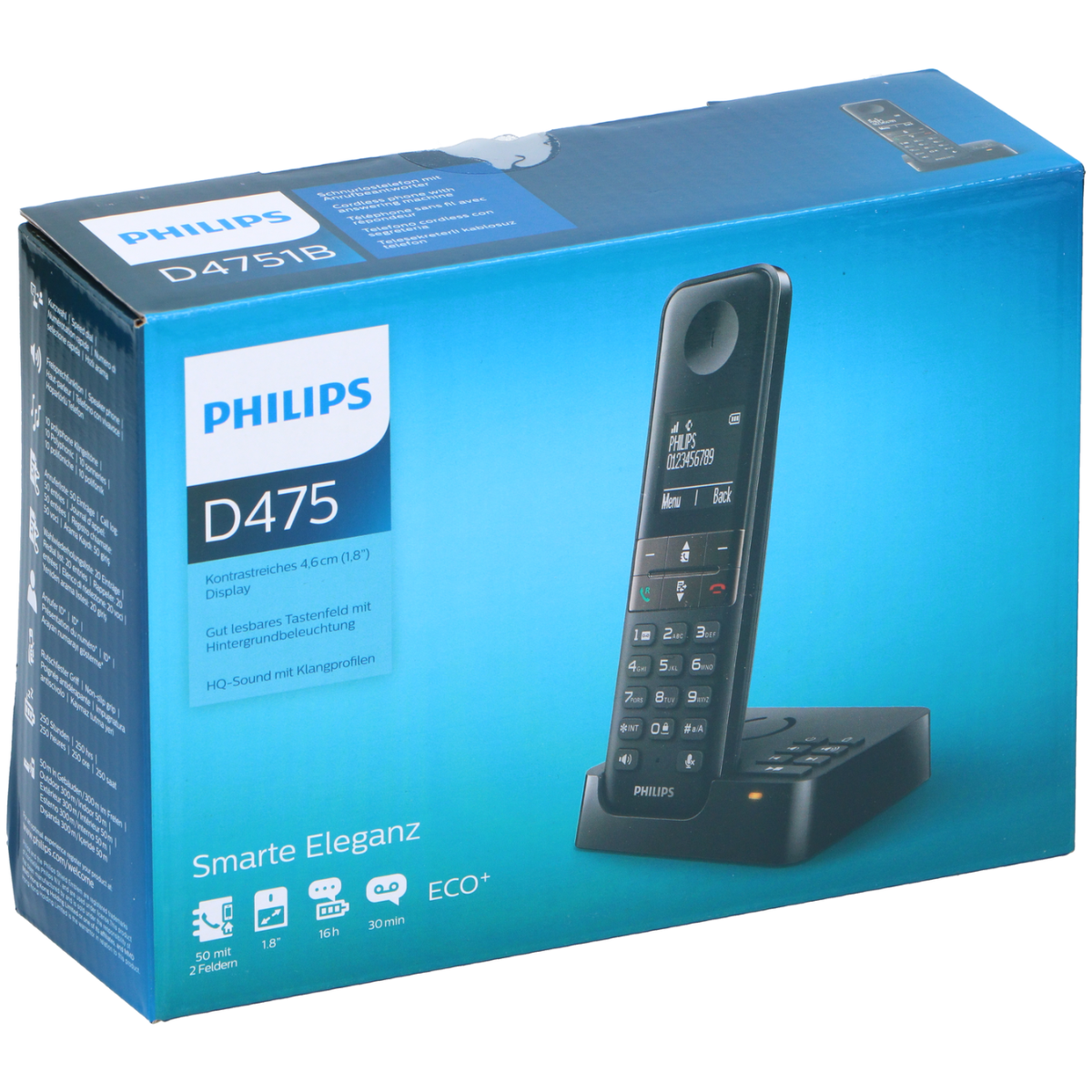 Philips Telefoon D4751B/01, Draadloos