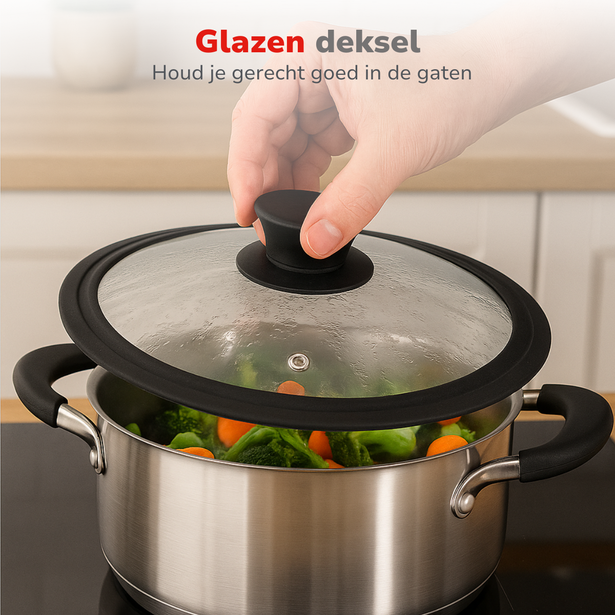 alpina Glazen Pannendeksel 24cm/26cm/28cm - maximondo