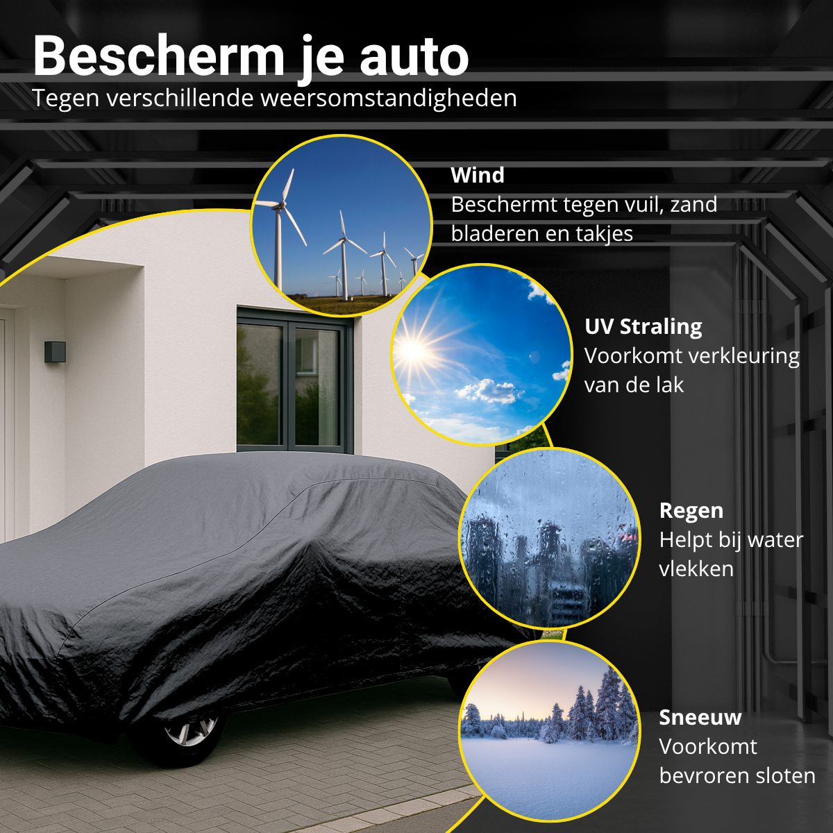 Dunlop Autohoezen XL Zwart - maximondo