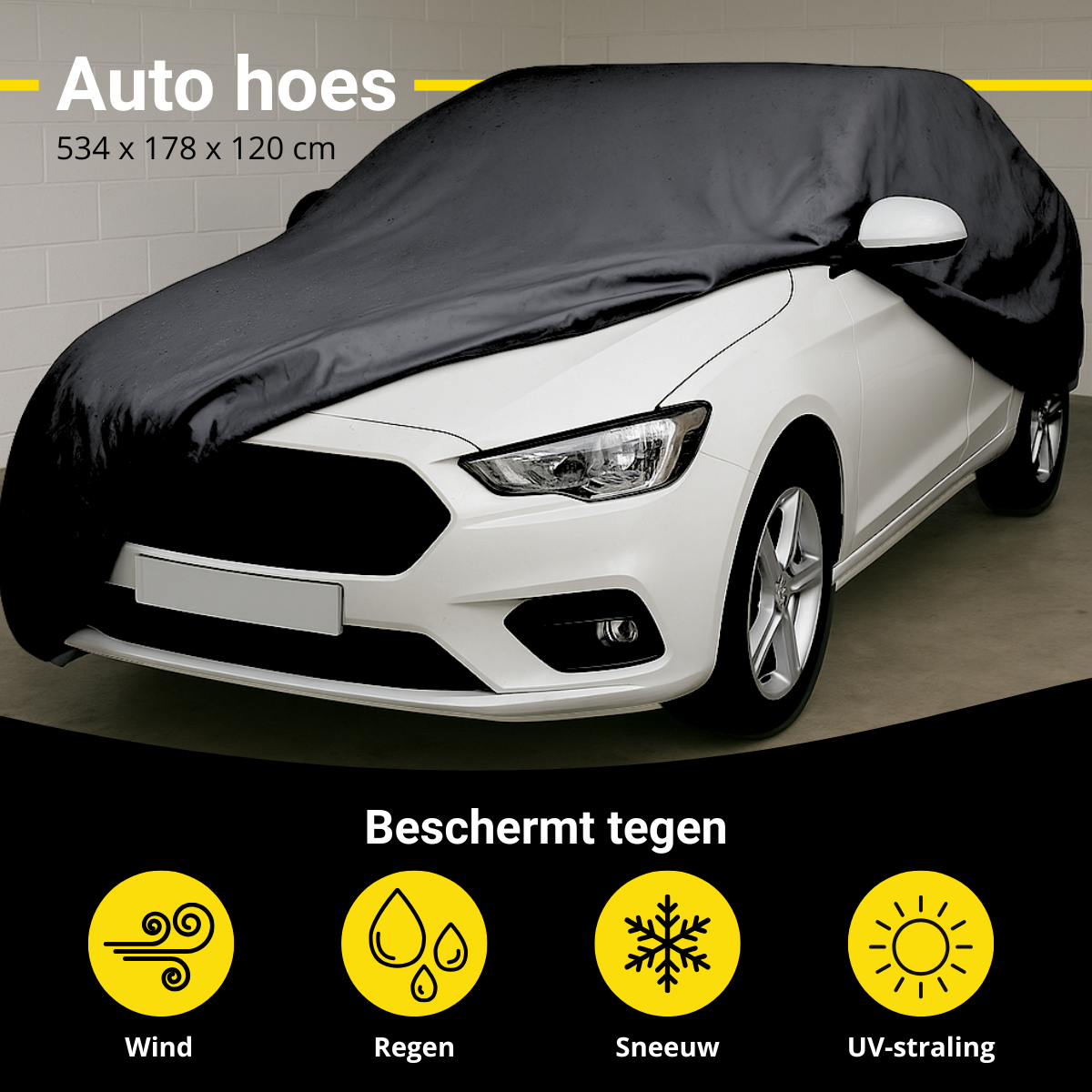 Dunlop Autohoezen XL Zwart - maximondo