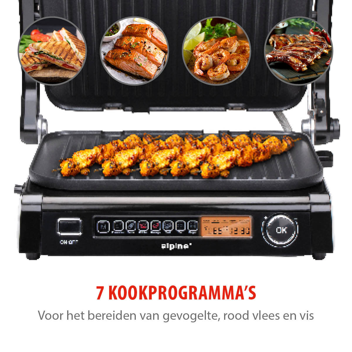 alpina Grill Apparaat, 8 standen - maximondo