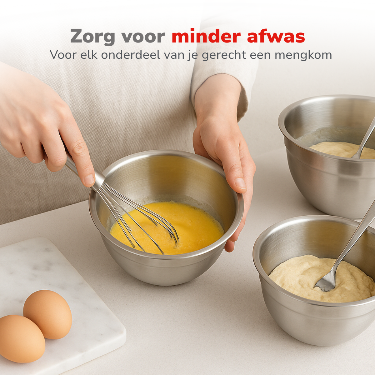 alpina RVS Kommen 3Delig - maximondo