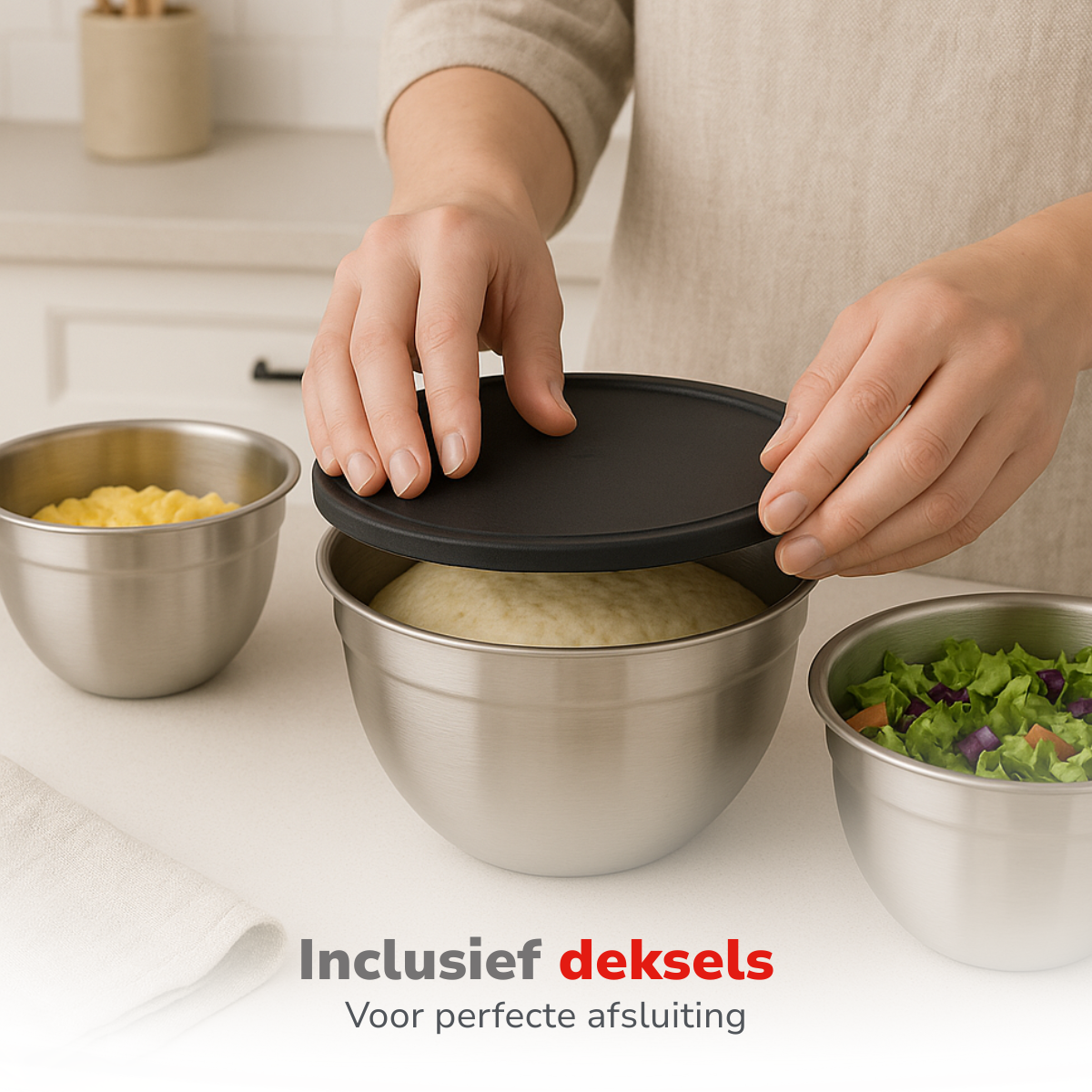 alpina RVS Kommen 3Delig - maximondo