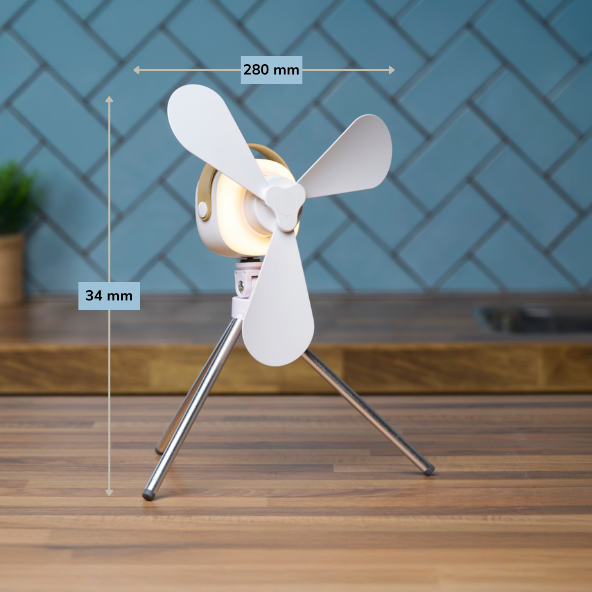 Lifetime Air Tafelventilator USB-C Oplaadbaar - maximondo