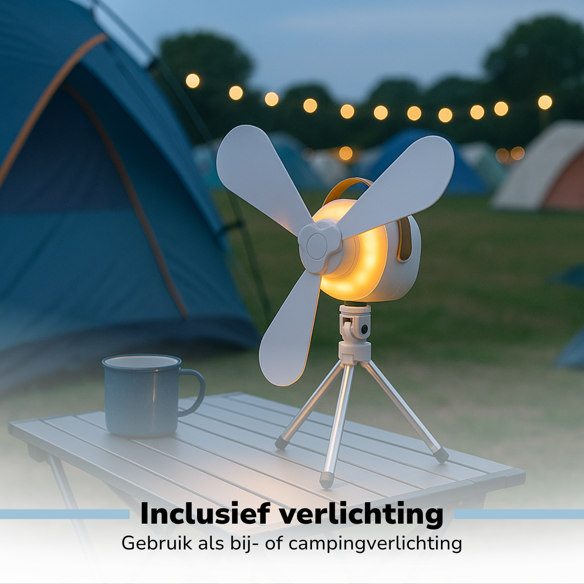 Lifetime Air Tafelventilator USB-C Oplaadbaar - maximondo