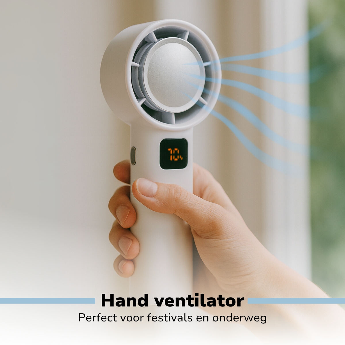 Lifetime Air Draadloze Ventilator - Bladloze USB Ventilator - maximondo