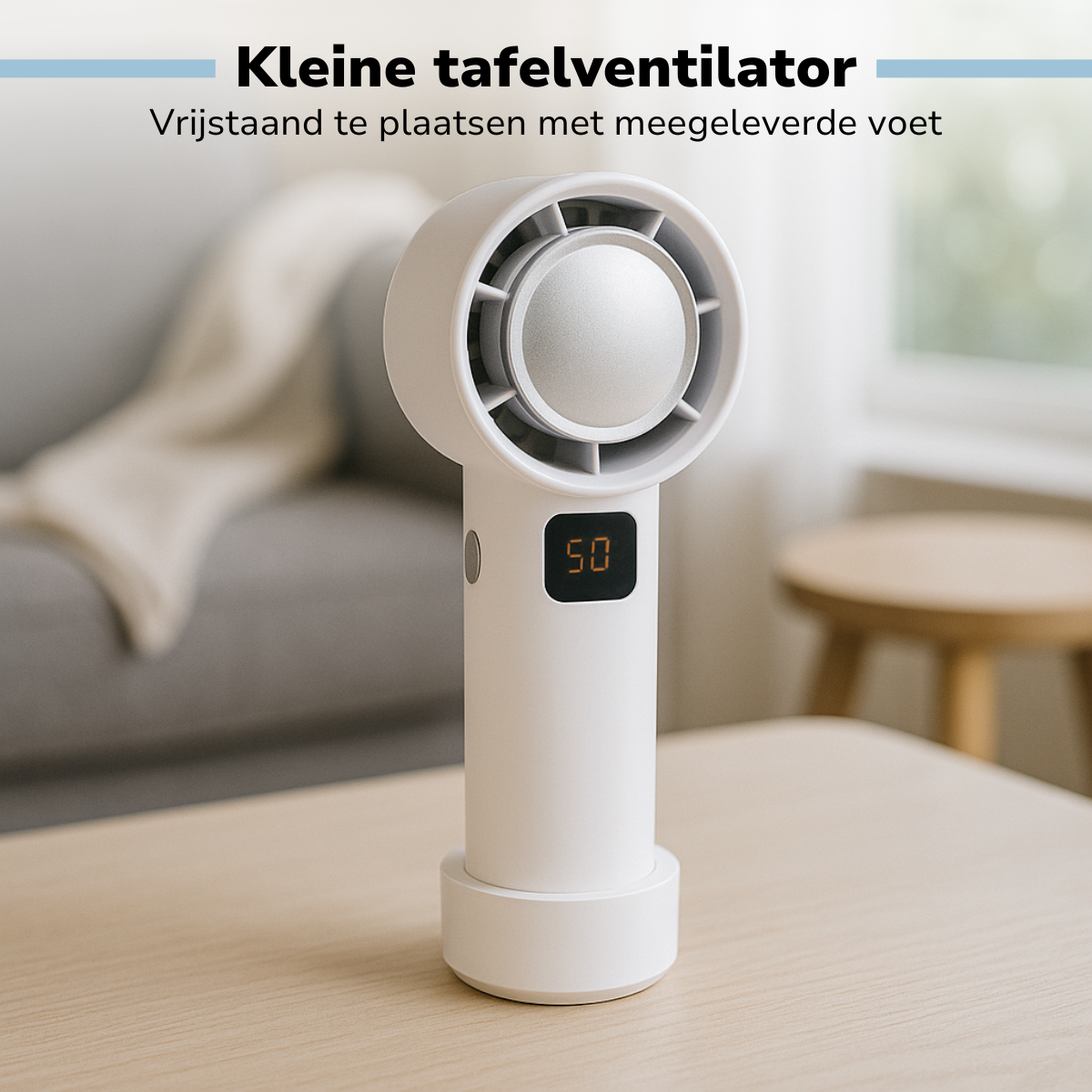 Lifetime Air Draadloze Ventilator - Bladloze USB Ventilator - maximondo