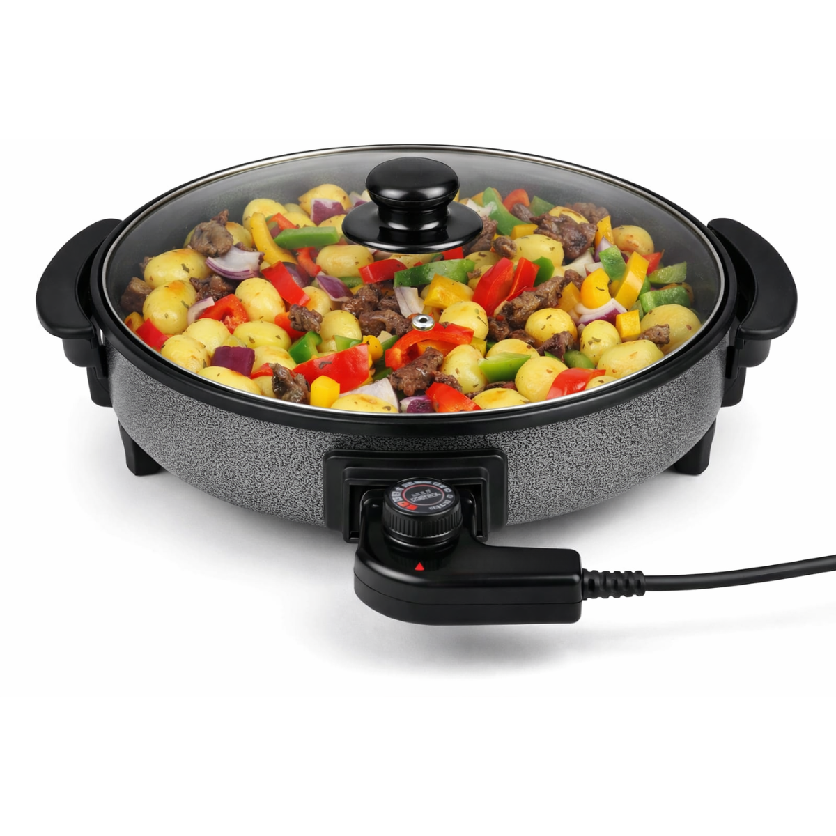 alpina Party Pan - Elektrische Hapjespan met Deksel - Ø40CM - maximondo