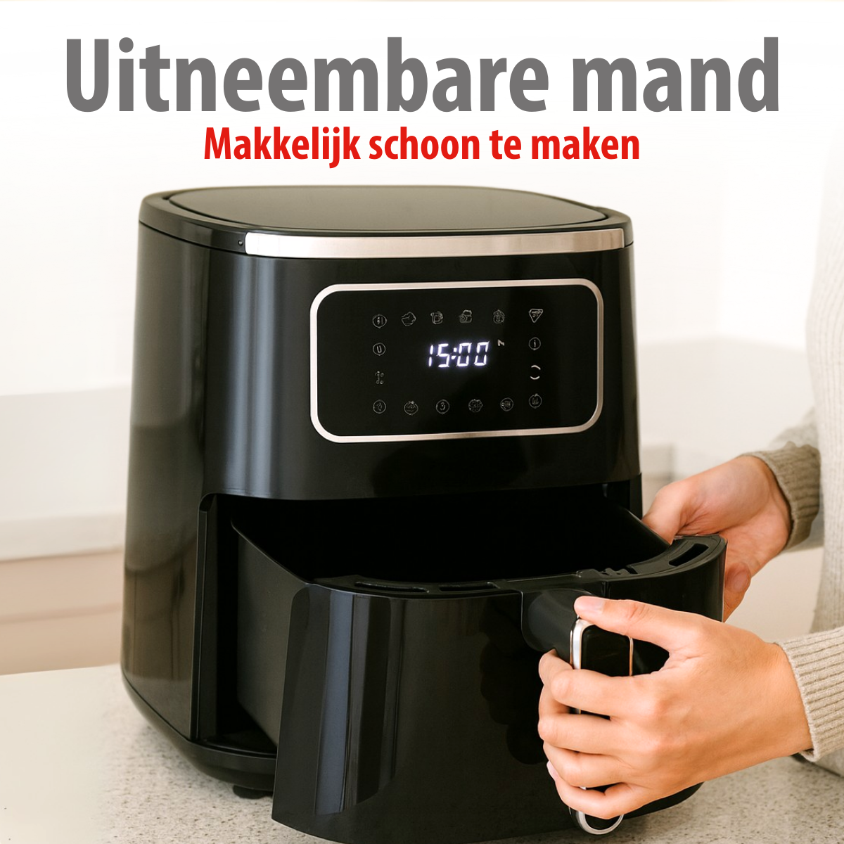 alpina Airfryer 4.5L - Heteluchtfriteuse voor 1-4 Personen - maximondo