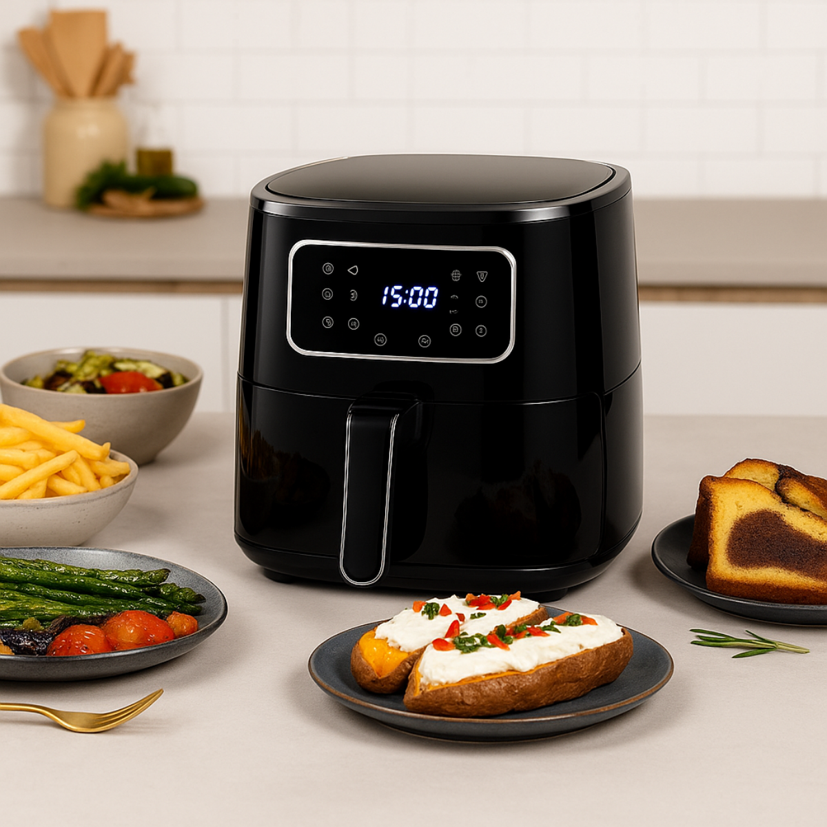 alpina Airfryer 4.5L - Heteluchtfriteuse voor 1-4 Personen - maximondo