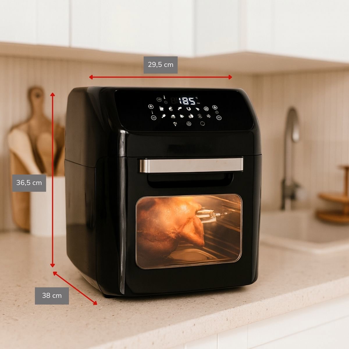 alpina Airfryer Oven XXXL - Heteluchtfriteuse 12L - maximondo