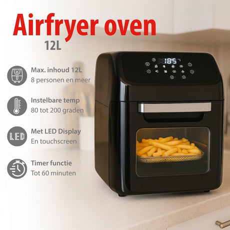 alpina Airfryer Oven XXXL - Heteluchtfriteuse 12L - maximondo