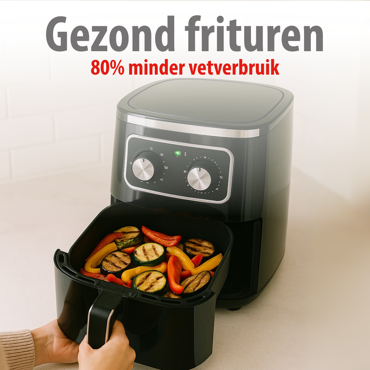 alpina Airfryer 4.5L - Heteluchtfriteuse voor 1-4 Personen - maximondo