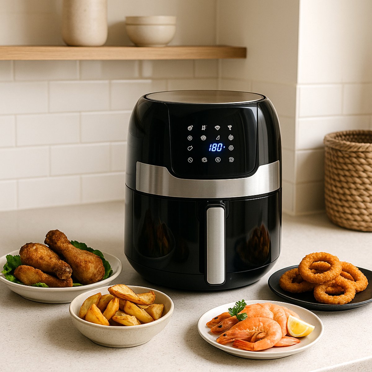 alpina Airfryer 3.5L - Heteluchtfriteuse voor 1-4 Personen - maximondo