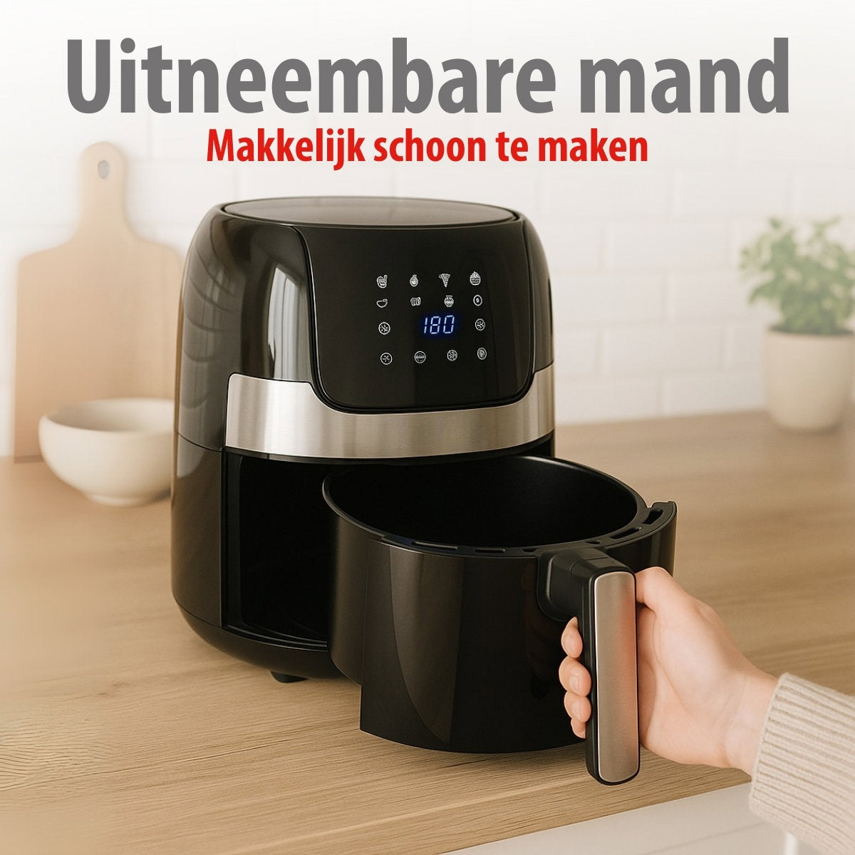alpina Airfryer 3.5L - Heteluchtfriteuse voor 1-4 Personen - maximondo