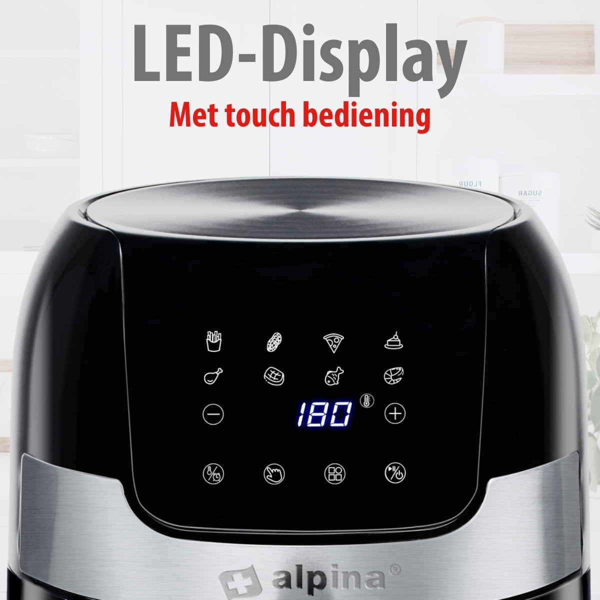 alpina Airfryer 3.5L - Heteluchtfriteuse voor 1-4 Personen - maximondo