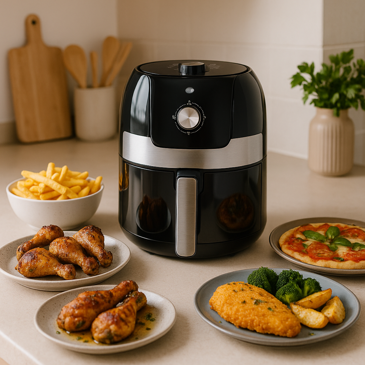 alpina Airfryer 3.5L - Heteluchtfriteuse voor 1-4 Personen - maximondo