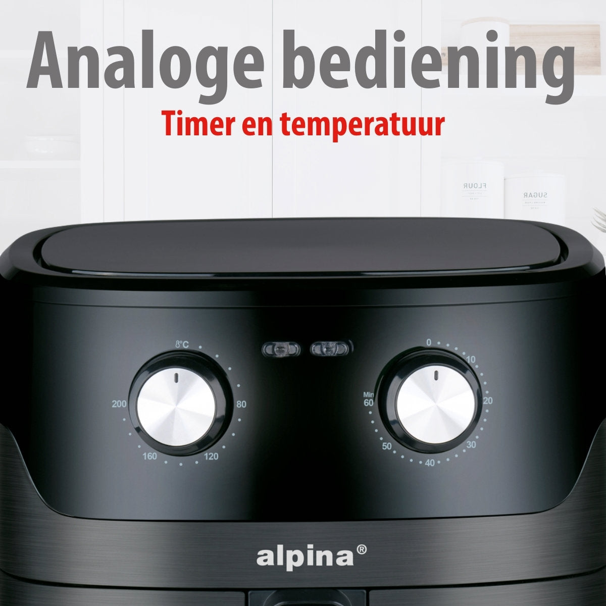 alpina Airfryer XL - Heteluchtfriteuse 6L - 2-5 Personen - maximondo