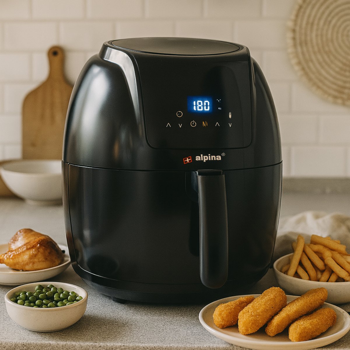 alpina Airfryer 5L - Heteluchtfriteuse 1-4 Personen - maximondo