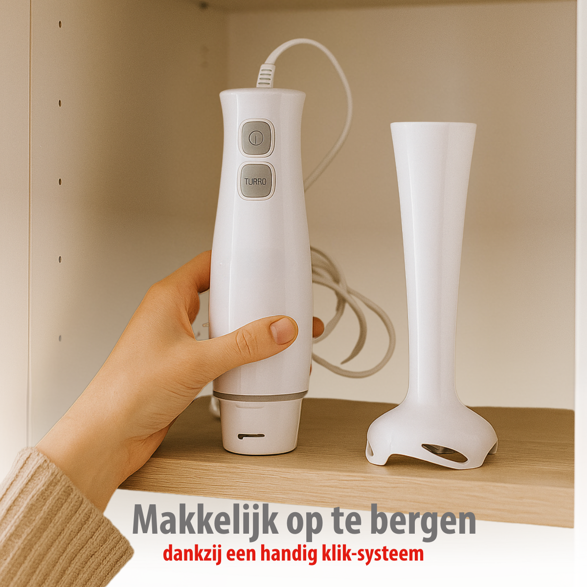 alpina Staafmixer 400W - Handmixer met Turbofunctie - maximondo