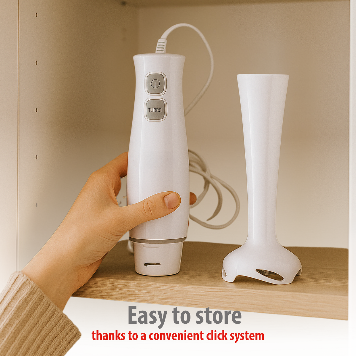 alpina Staafmixer 400W - Handmixer met Turbofunctie - maximondo